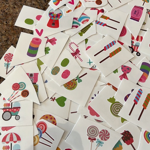 24 Sheets Candyland Temporary Tattoos, Birthday Decorations / Party Favors - Picture 10 of 10